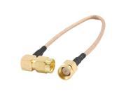 6 SMA Male to SMA Right Angle Male Plug Jumper Pigtail Cable RG316