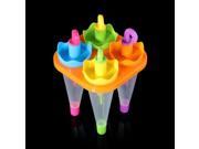 4 X Umbrella 6 Cell Frozen Mold Popsicle Maker Lolly Mould Tray