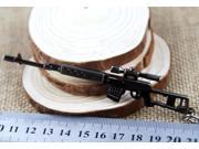 Mini Dragunov Sniper Gun Model Pendant Lobster Hook Keychain Gray
