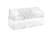 Acrylic Cosmetic Display Stand Storage Case Makeup Double deck