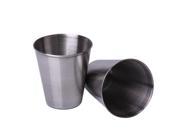 2Pcs Stainless Steel Wine Glass Wine Cup 2.5OZ
