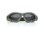 Airsoft Hunting Sand Metal Mesh Goggles Glasses Army Green