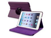 360 degree Swivel Leather Case Compatible with Apple iPad Mini Purple