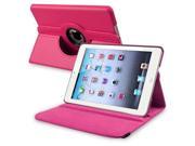 360 degree Swivel Leather Case Compatible with Apple iPad Mini Hot Pink