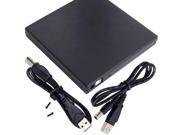USB 2.0 External Slim Case for Laptop CD DVD ROM Drive