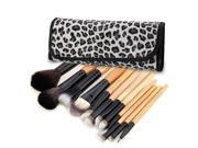 12 PCS Makeup Cosmetic Toiletry Eyeshadow Powder Brush Set Kit Case