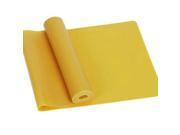 Yellow 1.5m Yoga Pilates Rubber Stretch Resistance Exercise Fitness Band