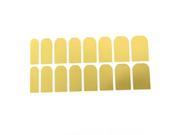Sheet 16 Popular Gold Finger Nail Art Wrap Foils Sticker Decal DIY