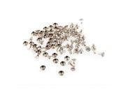 50 Crystal 6mm Round Studs Spots Punk Nailheads Spikes for Bag Shoes Bracelet