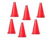 6 PCS Multi function Safety Agility Cone for Football Soccer Sports Field Practice Drill Marking Red