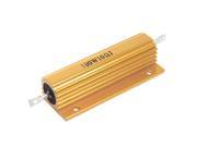 Gold Tone Wire Wound Aluminum Shell Resistor 100w Power 10 Ohm 5%