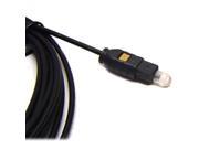 Premium Optical TOSLink Digital Audio Cable for Xbox 360 PS3 Tivo HDTV A V Receiver Cablebox etc. 6 Ft. Black