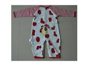 Baby clothing Dog red white spot rompers cotton long sleeve 0 3M
