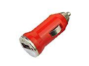 USB Adapter In Car Charger For Apple iPhone 5 4S 4 3 3S Samsung HTC Nokia Blackberry red
