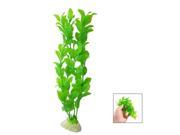 10 Length Green Plastic Artificial Plant Fish Tank Aquarium Ornament 2 Pcs