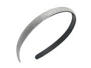 Sliver Tone Glitter Powder Dual Rows Tooth Hair Hoop for Girl