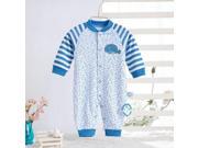 Baby clothing Blue whale rompers cotton long sleeve 10 12M
