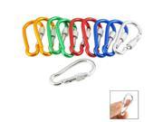 10Pcs Assorted Color Aluminum Alloy Carabiner Clip Hook Bottle Holders