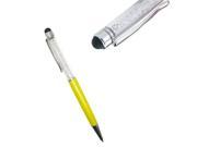 2pcs Yellow Bling Crystal Multi Function Ballpoint and Stylus Pen for ALL Capacitive Touch Screen Device iPhone iPad