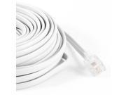 White RJ11 6P4C Modular Telephone Extension Lead Cable 9M 30ft