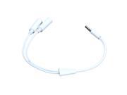 3.5mm Audio Wire Splitter Adapter Cable White