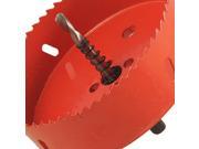 0.63 Drill Bit 120mm Long Red Metal Hole Saw Set for Drilling Wood