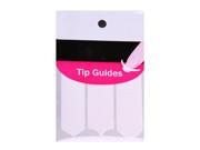 Chevron Teardrop Nail Tip Guides Stickers Pack of 5