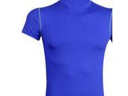 Size L Men Sport Compression Base Layers Thermal Tees Blue