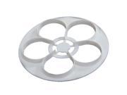 4.72 Inches 5 Petal Rose Cutter Cake Decorating White