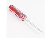 Red Clear Plastic Handle 2mm Magnetic Tip Spanner Screwdriver