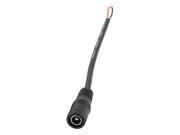 CCTV DC 5.5mmx2.1mm Power Pigtail Cord Lead 5 Pairs Black