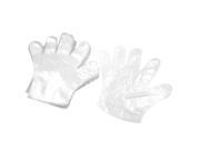 Plastic Service Disposable Gloves 48 Pcs Clear