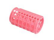12 Pcs Pink Plastic Makeup DIY Hair Styling Roller Curlers Clips