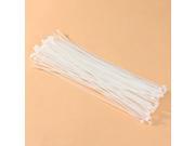 100pcs 11.6 Inch Plastic Cable Wire Zip Ties with Self Locking Teeth White