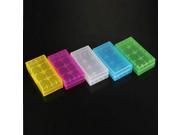 Battery Storage Case Holder Organizer for 18650 or CR123A Battery 5 Colors Set