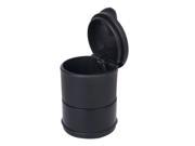 Plastic Cigarette Ashtray with Lid for Office Home Car Black