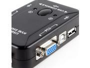2 Ports KVM Manual Switch Box Adapter w USB Connector for PC Computer