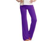 Modal Yoga Pants Trousers Fitness Meditation For Women Purple L