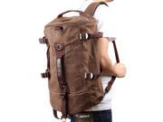 Men Canvas Backpack Rucksack Laptop Shoulder Outdoor Duffle Bag