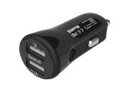 Baseus Dual Port USB Car Charger 2.1A Designed for Apple and Android Devices Black