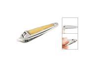 Yellow Decor Handle Slant Edge Toe Nail Clippers Cutter