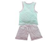 Kids Clothes Set Girls Boys Undershirt Shorts Rabbit Pink 2T