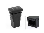 Black Plastic Shell 5 Pin Self locking Fog Light Switch for Car