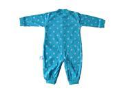 Baby clothing monkey Blue white dot rompers cotton long sleeve 7 9M