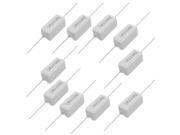 10 Pcs Axial Lead Ceramic Cement Power Resistor 220 Ohm 5W