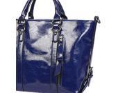 Women PU bag portable shoulder bags cross body Navy Blue