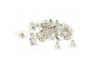 50PCS Silver Tone Hypo Allergenic Clutch Earring Backs with Pad