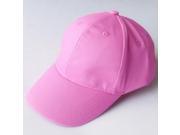 Kids Plain Baseball Cap Girls Boys Junior Childrens Hat Summer Pink