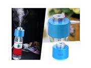 Mini Portable Bottle Cap Air Humidifier with USB Cable for Office Home Blue Color