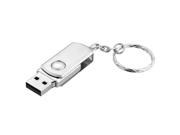 64GB USB 2.0 Memory Stick Flash Pen Drive Storage Silver Tone Key Ring